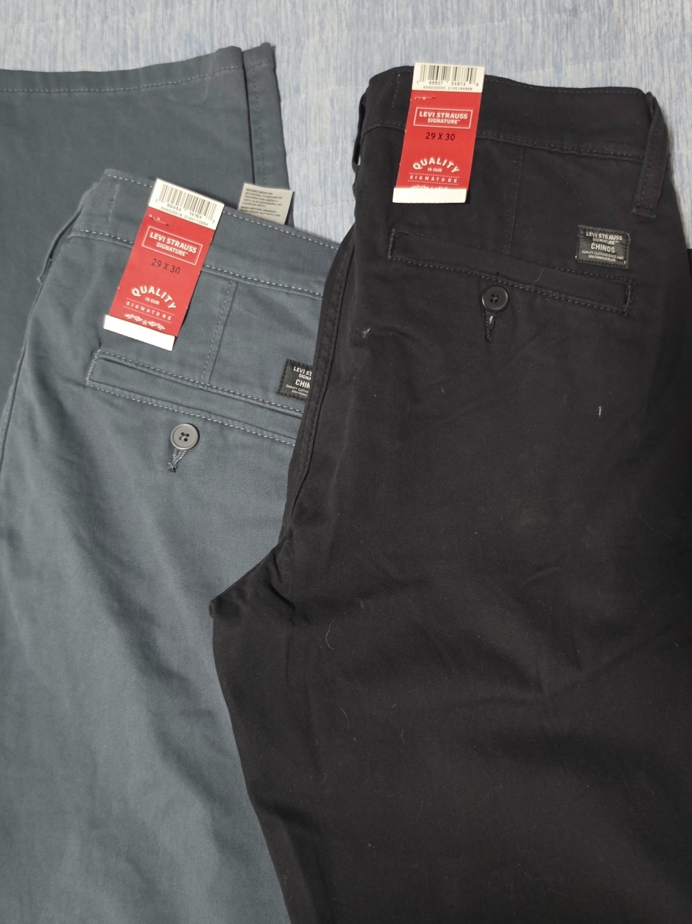 Levi's Men's Chino Pants - Black and Slate